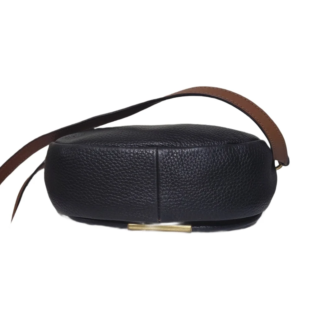 Marc Jacobs Black Pebbled Leather Crossbody Sadle Bag - Picture 3 of 12